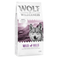 Výhodné balení: 2 x 12 kg Wolf of Wilderness granule - Adult Wild Hills - kachna