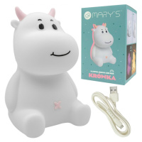 Dětská LED noční lampa PINK COW