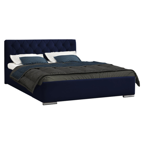 Eka Čalouněná postel ELEGANT - Fresh 90x200 cm Barva látky - Fresh: Modrá (11), Úložný prostor: 