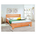 Masivní postel Maribo 2, 160x200, vč. roštu, bez matrace, třešeň