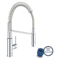 GROHE Get Dřezová baterie s flexibilním ramenem a sprškou, chrom 30361000