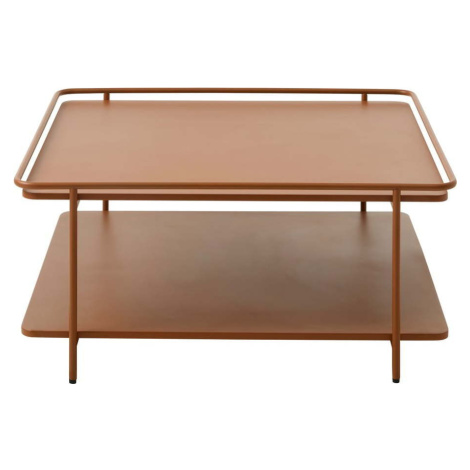 Kovový konferenční stolek v terakotové barvě 75x75 cm Yuba – Unique Furniture