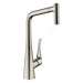 Hansgrohe 73801800 - Dřezová baterie M7116-H320 s výsuvnou sprškou, sBOX, vzhled nerezu