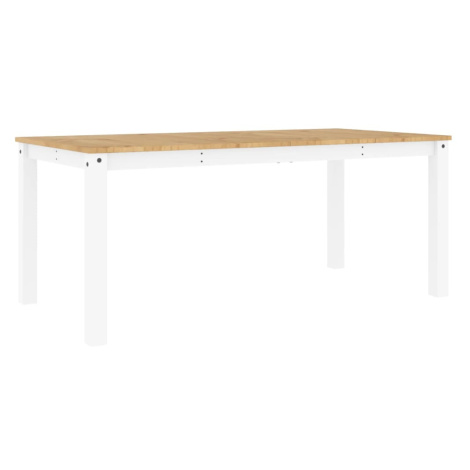 vidaXL Jídelní stůl Panama bílý 180 x 90 x 75 cm masivní borové dřevo