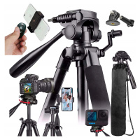 Stativ Fotografický Stojan Držák Telefonu Tripod Dálkové Ovládání Bluetooth 168 CM