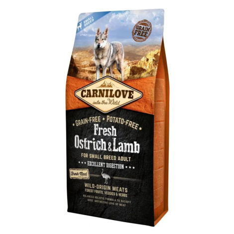 Carnilove Dog Fresh Ostrich & Lamb for small breed 6kg