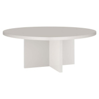 Bílý kulatý konferenční stolek ø 80 cm Pausa – Really Nice Things