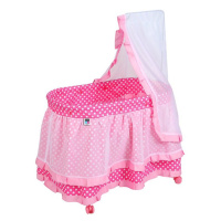 PLAYTO - Košík pro panenky Nikolka světle růžový