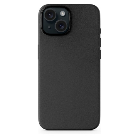 Epico Mag+ Leather Case iPhone 15 - černá Černá