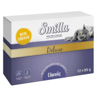 Smilla Deluxe Mousse 48 x 85 g - 20 % sleva - s kuřecím, cuketou a mrkví