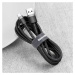 Baseus Cafule extra odolný nylonem opletený kabel USB / USB-C QC3.0 2A 3m black-grey