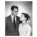 Fotografie Mel Ferrer Et Audrey Hepburn In The 50'S., 30 × 40 cm