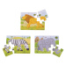 Bigjigs Toys puzzle 3v1 safari zvířátka