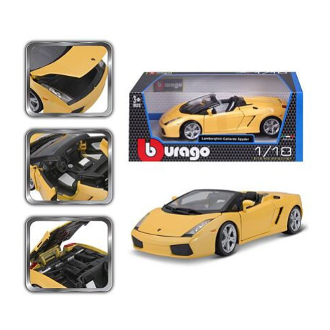 Bburago 1:18 Lamborghini Gallardo Spyder yellow