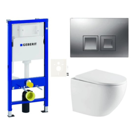 Závěsný WC set Geberit do lehkých stěn / předstěnová SAT SIKOGESREX67D35