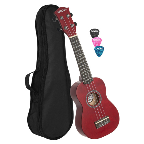 Cascha HH 3961 Red Sopránové ukulele