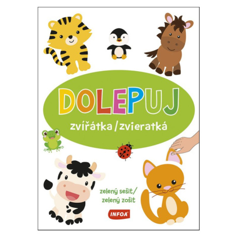 Dolepuj zvířátka/zvieratká zelený sešit/zelený zošit