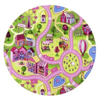 Dětský koberec Sladké město kruh