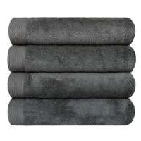 SCANquilt ručník MODAL SOFT tm. šedá 50 × 30 cm