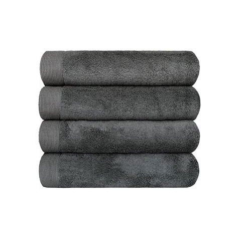 SCANquilt ručník MODAL SOFT tm. šedá 50 × 30 cm