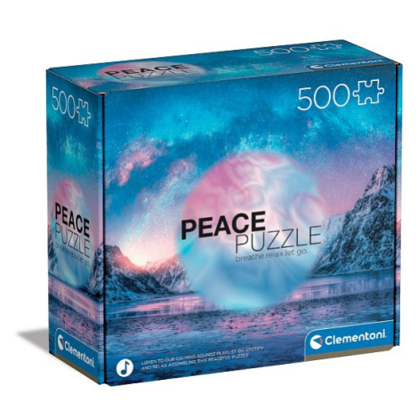 Puzzle 500 dílků Peace - Light Blue