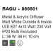Nova Luce Moderní přisazené stropní svítidlo Ragu - 4 x 10 W, 360 x 360 mm, matná bílá NV 866601