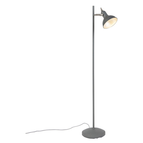 Moderní stojací lampa tmavě šedá - Tommy 1 QAZQA