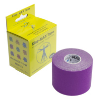 KineMAX SuperPro Cotton 5 cm x 5 m kinesiologická tejpovací páska 1 ks fialová