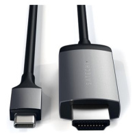 Satechi Aluminium Type-C to 4K HDMI Cable - Space Grey