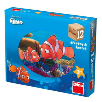 Dino Dřevěné kostky Nemo 12 ks