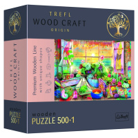 Trefl Wood Craft Origin Puzzle Plážový domek 501 dílků - dřevěné - Trefl