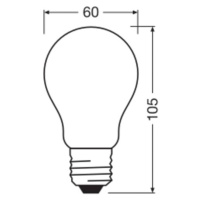 OSRAM OSRAM LED Classic, matná, E27, 5 W, 1 055 lm, 4 000 K, A75