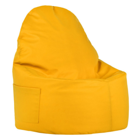 Křeslo Porto ekokůže světle žluté