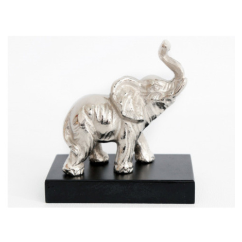 Dekorační soška Malý slon, stříbrná Asko