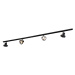 Modern railsysteem met 4 spots zwart 1-fase 200 cm - Iconic Jeany