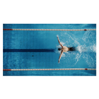 Fotografie Aerial Top View Male Swimmer Swimming, gorodenkoff, 40 × 22.2 cm