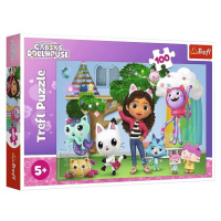 TREFL - Puzzle 100 - Gabbyin domeček pro panenky / Universal Gabby´s Dollhouse