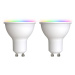 LUUMR LUUMR Smart LED GU10 plast 4,7W RGBW CCT Tuya opál sada 2 ks