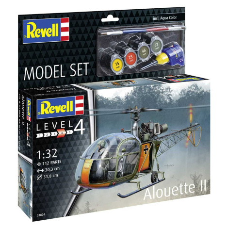 ModelSet vrtulník 63804 - Alouette II (1:32) Revell