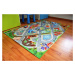 Dětský hrací koberec město s letištěm 3d - 100x150cm