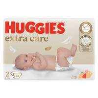 Huggies Extra Care 2 3-6 kg dětské pleny 58 ks