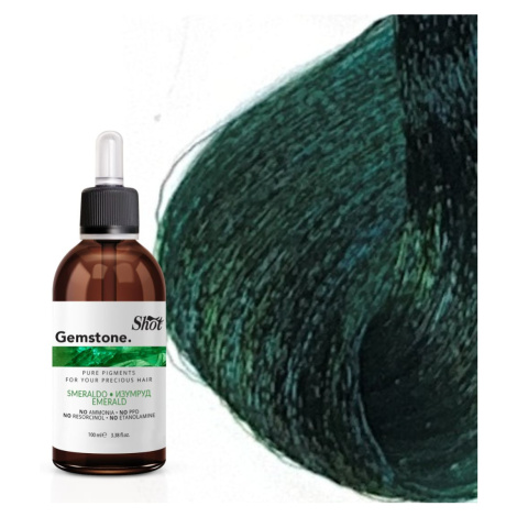 Shot GEMSTONE Pure Pigment - barevné kapky, 100 ml Emerald - zelené