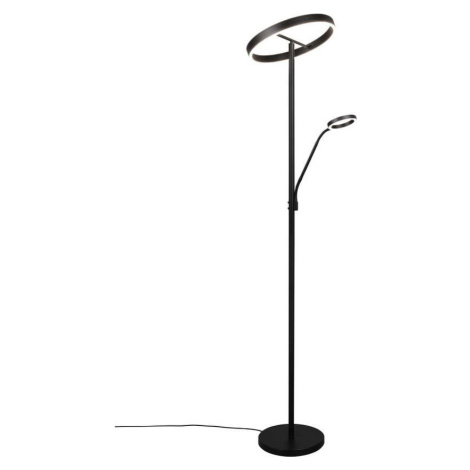 Černá LED stojací lampa (výška 180 cm) Willis – Trio