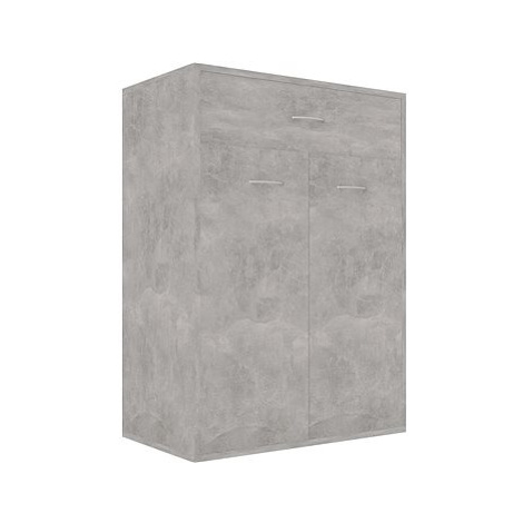Botník betonově šedý 60×35×84 cm dřevotříska SHUMEE
