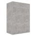 Botník betonově šedý 60×35×84 cm dřevotříska