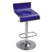 Miadomodo 74824 Plastová barová stolička, modrá