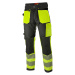 Reflexní strečové kalhoty Bennon EREBOS class1 Hi-VIS, černé