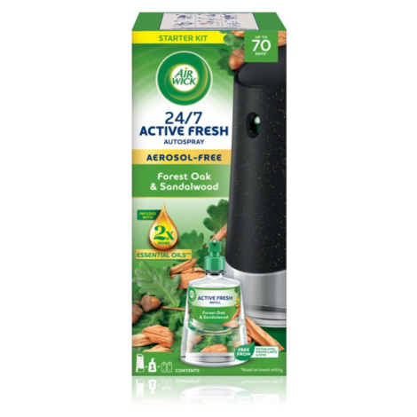 Air Wick Active Fresh Forest Oak & Sandalwood automatický osvěžovač vzduchu s náplní 228 ml AirWick