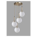 Sofahouse 28684 Designový lustr Darryl 30 cm bílý závěsné svítidlo