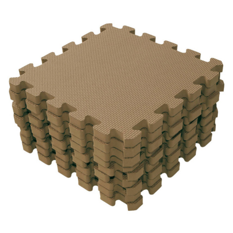 BABYDAN - Podložka hrací puzzle Brown 90x90 cm